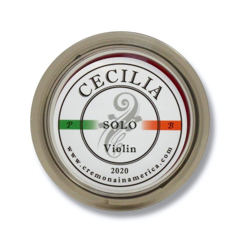 Cecilia صمغ سيسيليا 'سولو' لآلة الكمان، صمغ مصمم خصيصًا لأقواس الكمان (MINI (نصف كعكة)) - Image 1